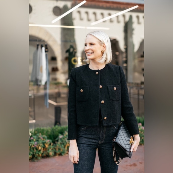 BA&SH Meredith Black Jacket 2 - Picture 6 of 12